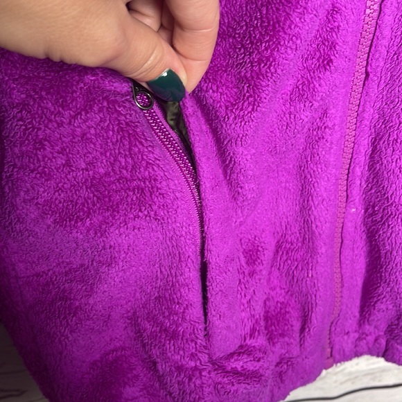 The North Face Vintage Fleece Full Zip Women's Jacket Sz Small Magenta! - Picture 4 of 9